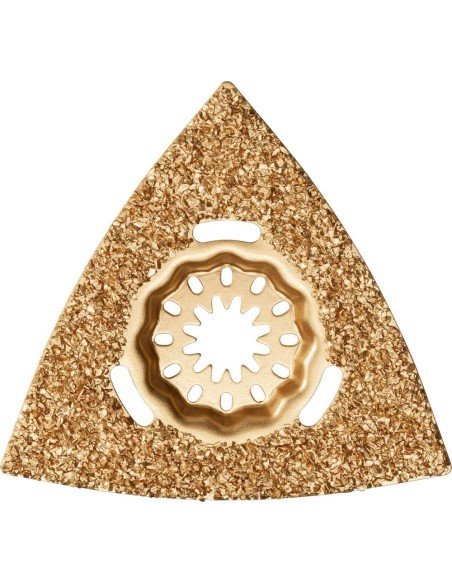 Escofina de metal duro Triangular, perforada 80mmFein U.E.  1 unidad Starlock