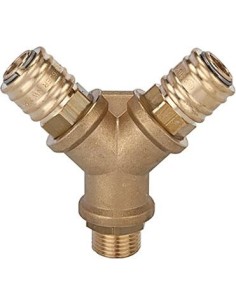 Distribuidor latón con 4 acoplamiento rosca macho G1/2 RIEGLER