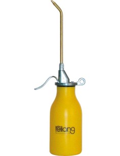 Aceitera Merkur con bombadoble polietileno contenido nominal 200ml reilang