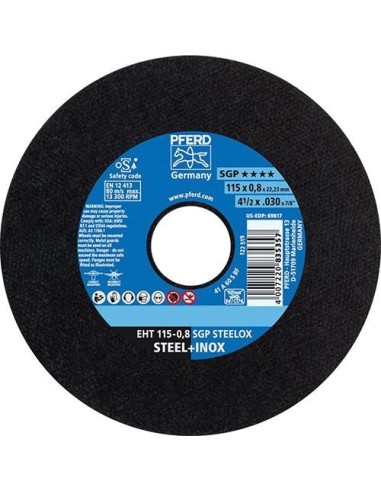 Disco corte X-Slim A60SSGP-INOX 115x0,8mm PFERD