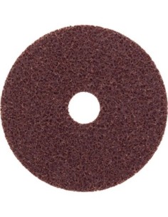 Disco abrasivo velcro vellón 115mm medio rojo