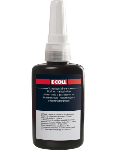 Sujeción del tornillo alta resistencia- viscosidad media 50g E-COLL