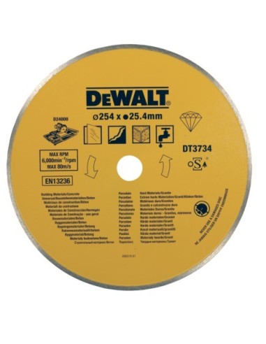 DT3734-XJ - Disco para Porcelana/Piedra 250x25.4mm