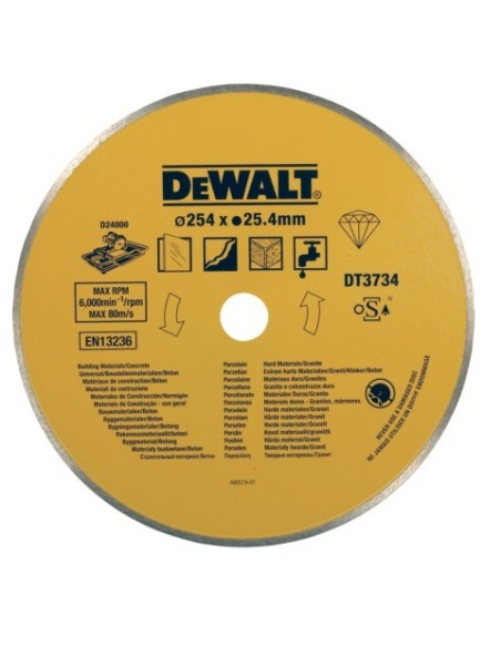 DT3734-XJ - Disco para Porcelana/Piedra 250x25.4mm