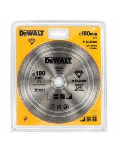 DT40206-QZ - Disco de corte de diamante 180mm x 22.2mm