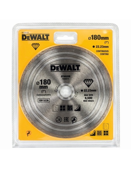DT40206-QZ - Disco de corte de diamante 180mm x 22.2mm