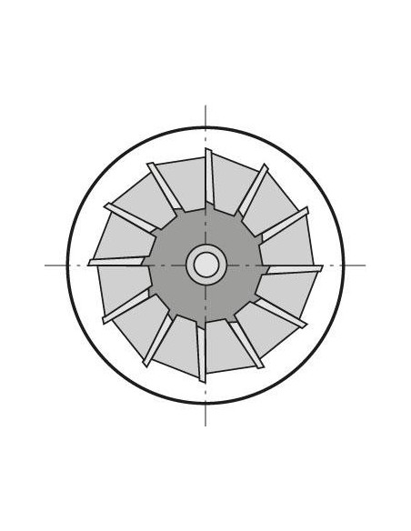 Fresa angular DIN1833 HSSCo5 forma D 45grados 16mm