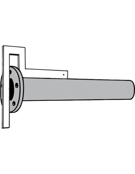Escuadra c/ bridas 400x400mm galvanizada