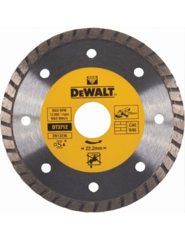 DT3712-QZ - Disco de diamante turbo 125x22.2mm