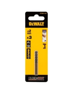 DT20512-QZ - 3 Brocas Black&Gold 2mm