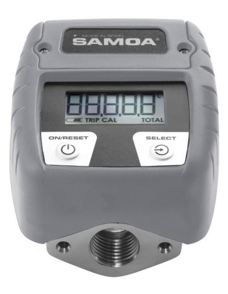 CONTADOR DIGITAL DE LÍNEA C30, 1/2, 50 L/MIN, ACERO INOXIDABLE