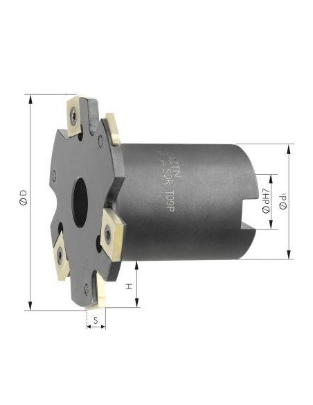Fresa de disco con reborde Z16 D 160 x10 mm