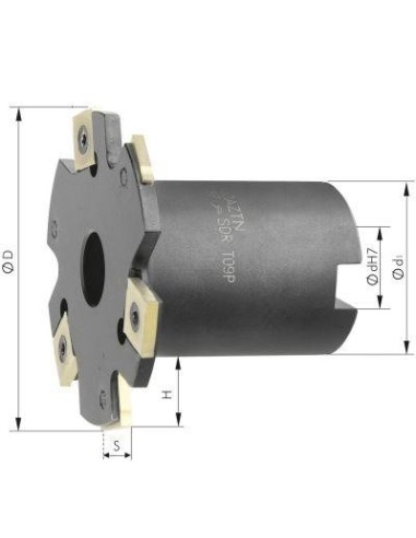 Fresa de disco con reborde Z6 D 63x6 mm