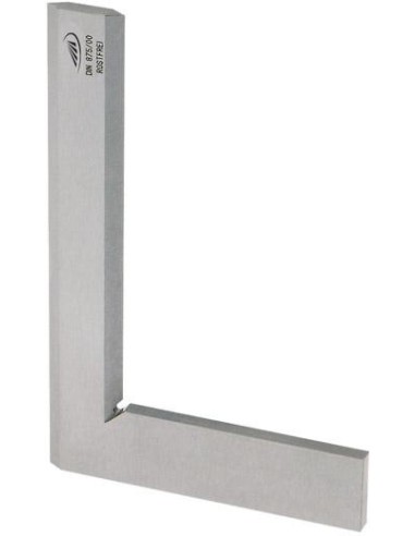 Escuadra de canto agudo de precisión DIN875/00C inox. 100x70mm HP