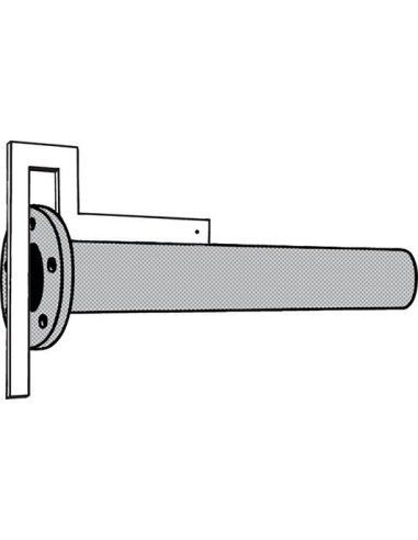 Escuadra c/ bridas 500x500mm galvanizada
