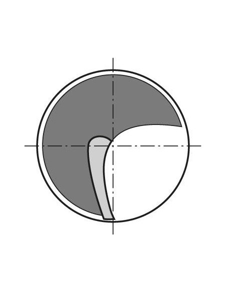 Fresa de filo único VHM 2,0mm norma de fábrica FORMAT 18mmx50m