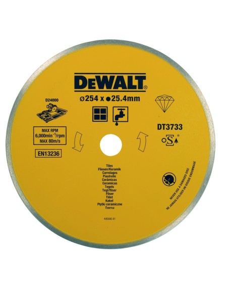 DT3733-XJ - Disco para Cerámica húmedo de azulejo 250x25.4mm