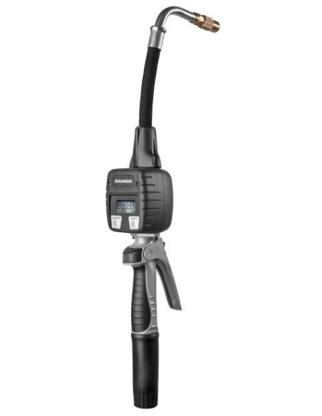 PISTOLA CONTADORA DIGITAL EC30, 30 L/MIN, EXTENSIÓN FLEXIBLE 90°, MANUAL 1/4 VUELTA