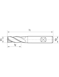 Fresa front. HPC lrga MDITiALN tipo INOX 35/38grados Z318mm FORMAT GT 2