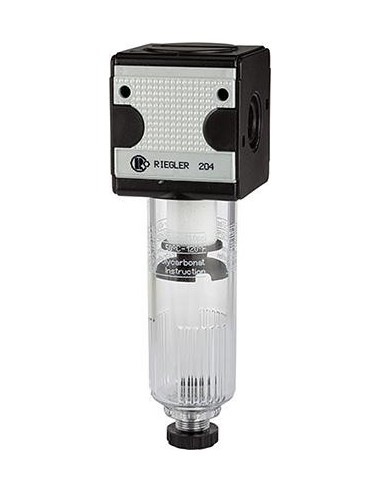 filtro multifix con recipiente policarbonato 16bar BG1 G3/8 RIEGLER
