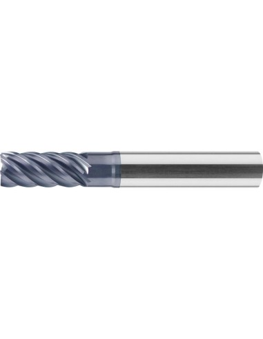 Fresa de múltiple dientesVHM 8,0mm DIN6527L Z6 TiAlN tipo N