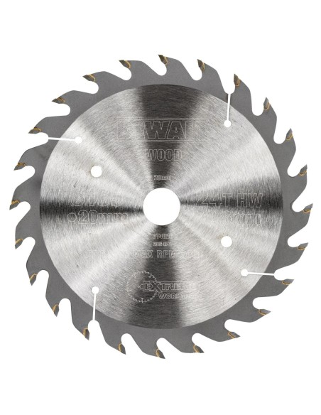 DT4026-QZ - Hoja para sierra circular portátil 165x20mm 24D