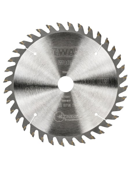 DT4057-QZ - Hoja para sierra circular portátil 160x20mm 36D