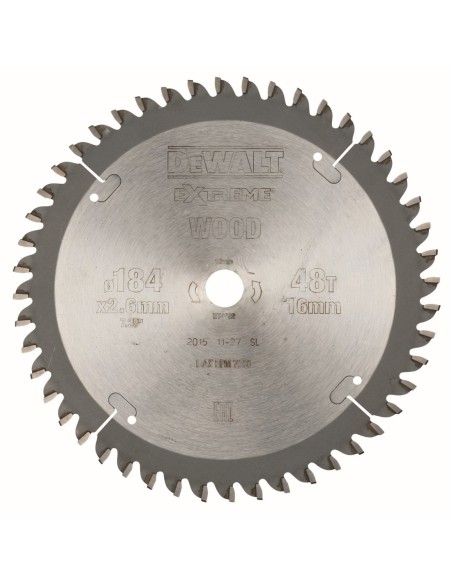 DT4092-QZ - Hoja para sierra circular portátil 184x16mm 48D