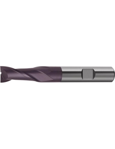 Fresa frontal larga DIN6527 VHM Z2 vástago HA7mm