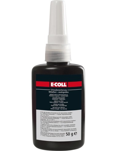 Sujeción del tornillo media-dura baja viscosidad 50g E-COLL