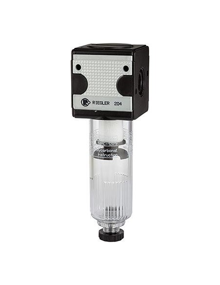 filtro multifix con recipiente policarbonato 16bar BG5 G1. RIEGLER