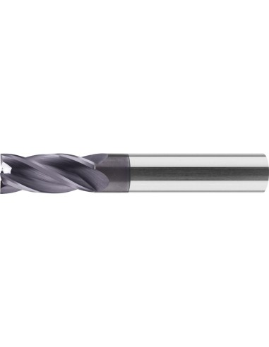 Fresa frontal VHM corta DIN6527 TiAlN Z4 vástago HB 18mm
