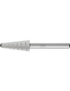 Fresa c/ mango HSS forma cono redondo L 1230 3 6mm12x30mm Pferd