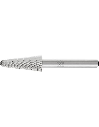 Fresa c/ mango HSS forma cono redondo L 1230 3 6mm12x30mm Pferd