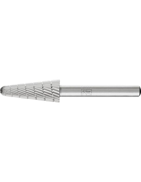 Fresa c/ mango HSS forma cono redondo L 1230 3 6mm12x30mm Pferd