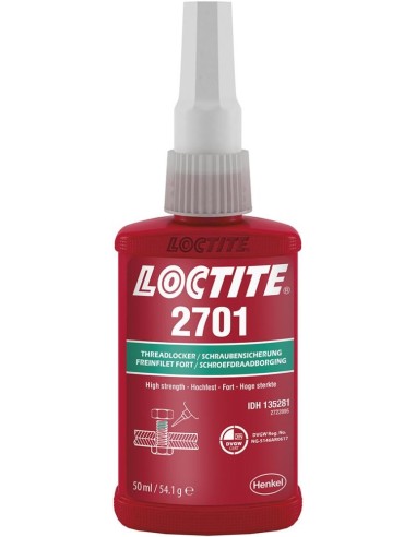 Sujeción del tornillo LOCTITE 2701 botella 50mlHenkel