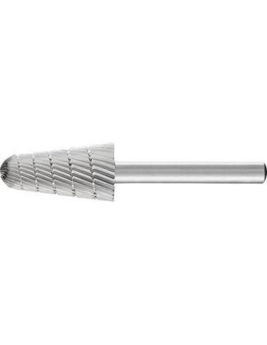 Fresa c/ mango HSS forma cono redondo L 1630 3 6mm16x30mm Pferd