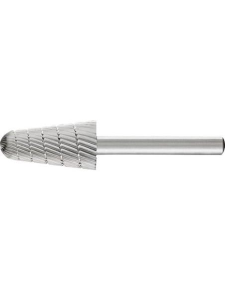 Fresa c/ mango HSS forma cono redondo L 1630 3 6mm16x30mm Pferd