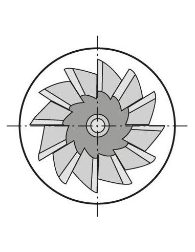 Fresa angular DIN1833 HSSCo5 forma C 60grados 16mm