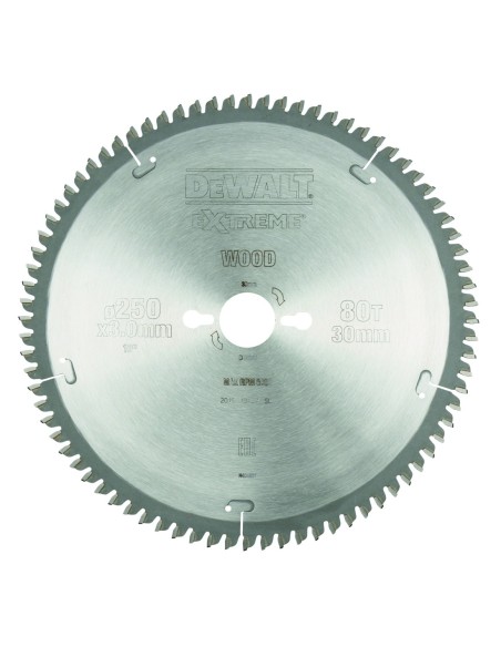 DT4287-QZ - Hoja para sierra circular estacionaria 250x30mm 80D