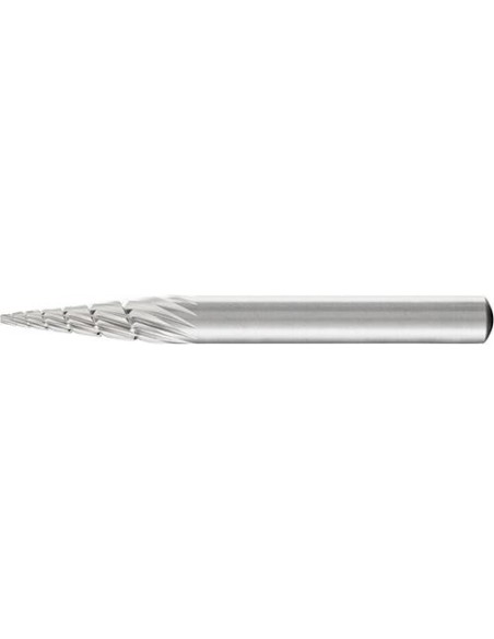 Fresa c/ mango HSS f. cónica apuntada G 0618 3 6mm 6x18mm Pferd