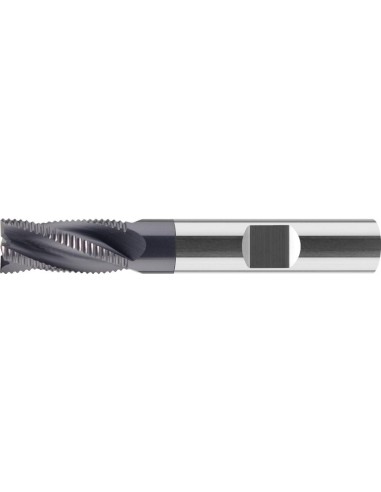Fresa de desbastar VHM tipo NR 10,0mm larga Z4 TiAlN HB 30grados norma de fábrica