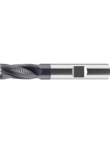 Fresa de desbastar VHM tipo HR 20,0mm larga Z4 TiAlN HB 25grados norma de fábrica