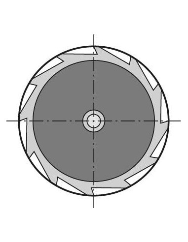 Fresa chavetero corta DIN850 HSSCo8 TiALN tipo N forma D 32,5x5mm