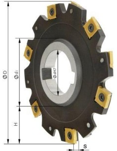 Fresa de disco sin reborde Z8 D 80x4 mm