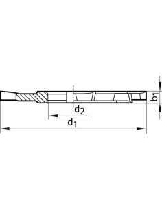 Fresa de disco DIN885 HSSE tipo HR forma A dentado cruzado 100x18mm 2