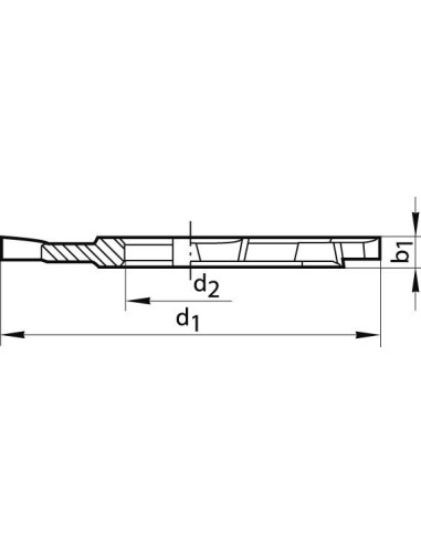 Fresa de disco DIN885 HSSE tipo HR forma A dentado cruzado 100x18mm