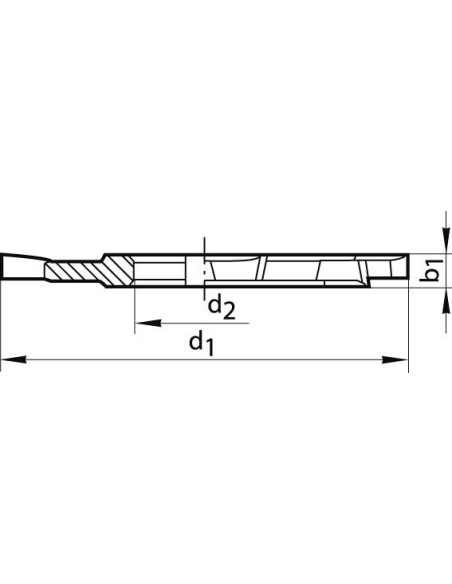 Fresa de disco DIN885 HSSE tipo HR forma A dentado cruzado 100x18mm