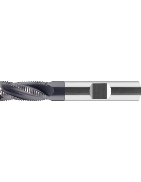 Fresa de desbastar VHM tipo NR 8,0mm larga Z3 TiAlN HB 30grados norma de fábrica