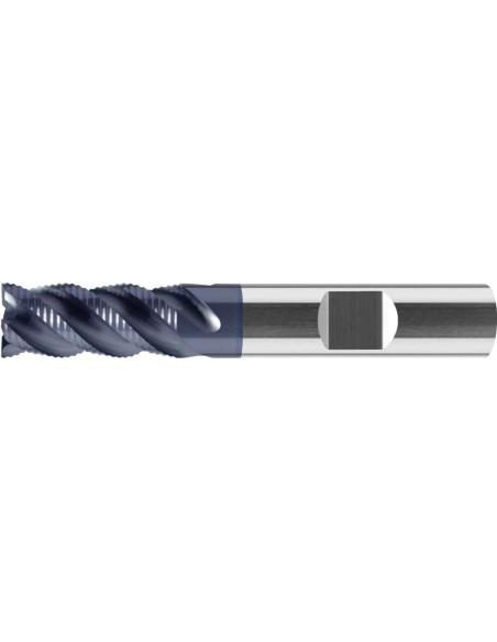 Fresa de desbastar VHM 10mm Z4 TiAlN HB tipo HR norma de fábrica FORMATO